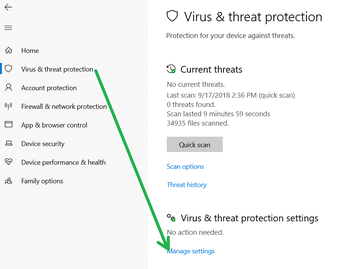 Disable Antivirus and Firewall Temporarily