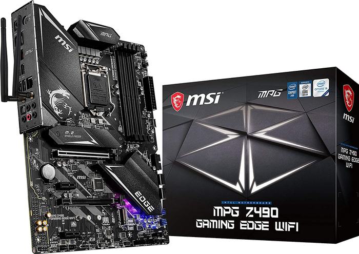 3) MSI MPG Z490 EDGE WIFI ATX Gaming Motherboard