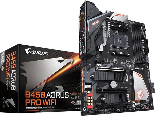 2) GIGABYTE B450 AORUS PRO Wi-Fi AMD FX 9590 Motherboard