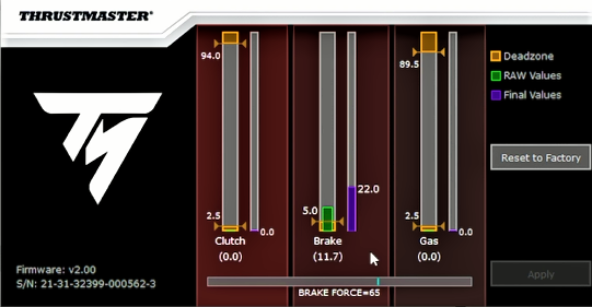 Thrustmaster Tool Calibration Software