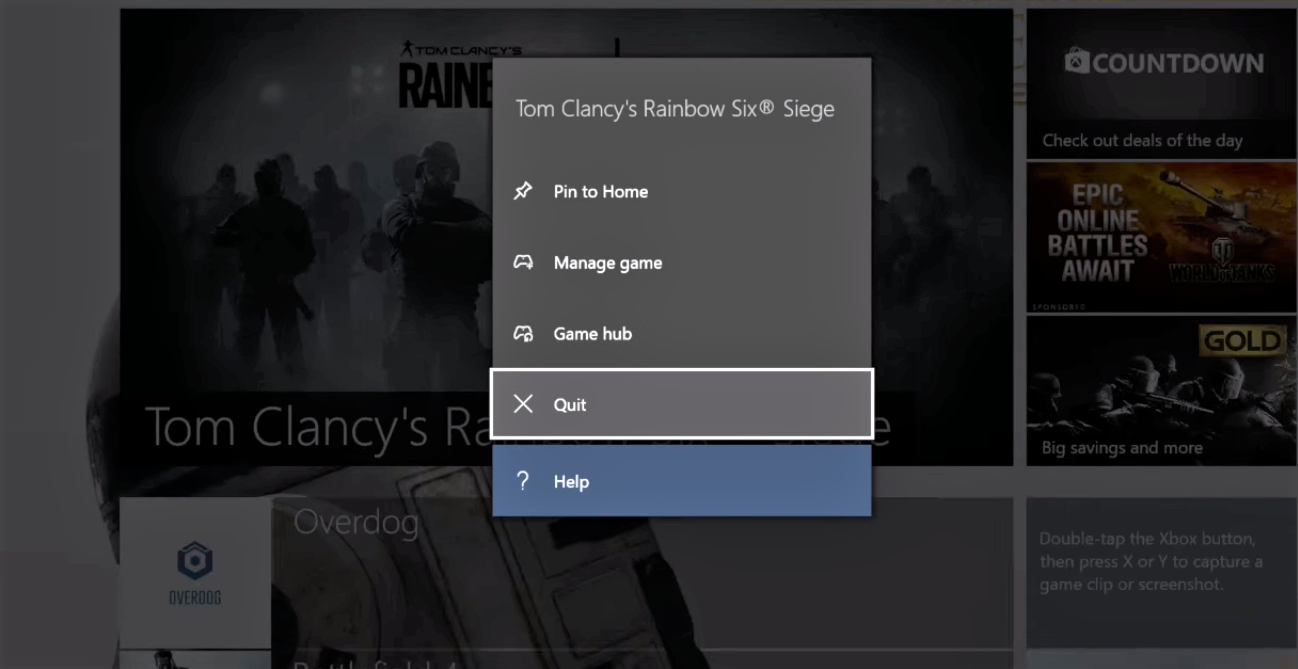 Close Out Games And App On Xbox
