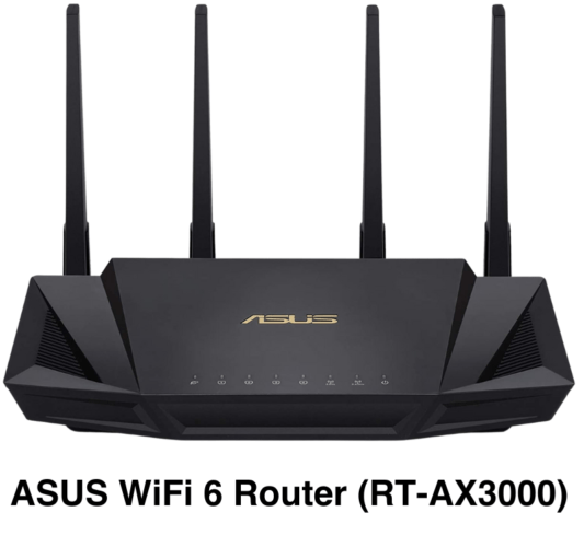 ASUS WiFi 6 Router (RT-AX3000)