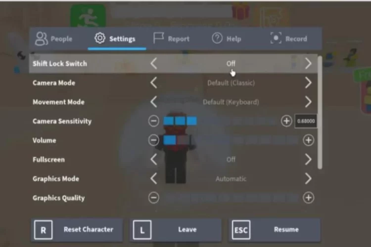 Roblox Shift Lock